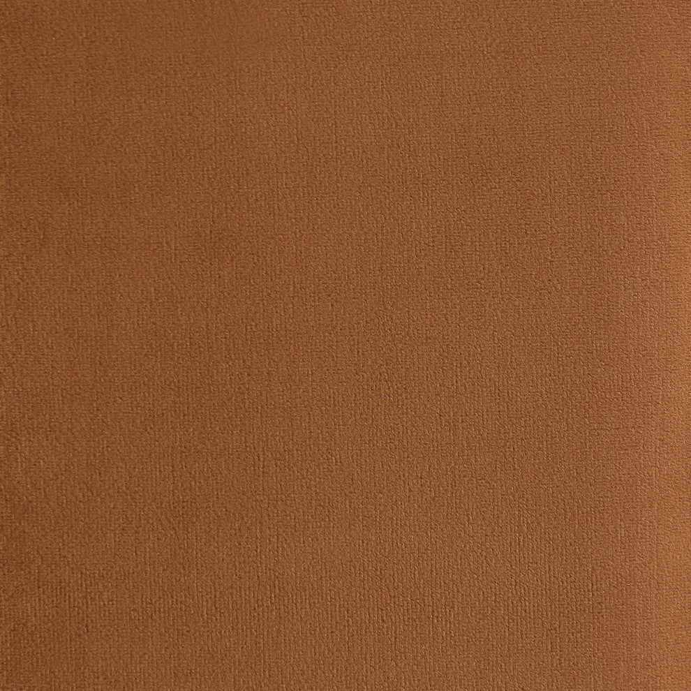 Marlon Velvet Upholstered Sofa, Saddle