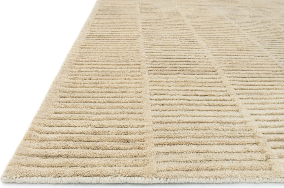 Eco-friendly Undyed Wool Handmade Hadley HD-01 Natural Area Rug by Loloi, 3'6"x5