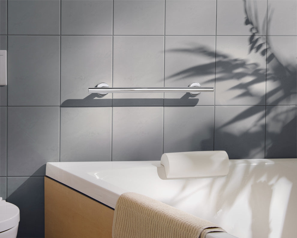 Smedbo FK801 Living Grab Bar, Polished Stainless Steel, 27"