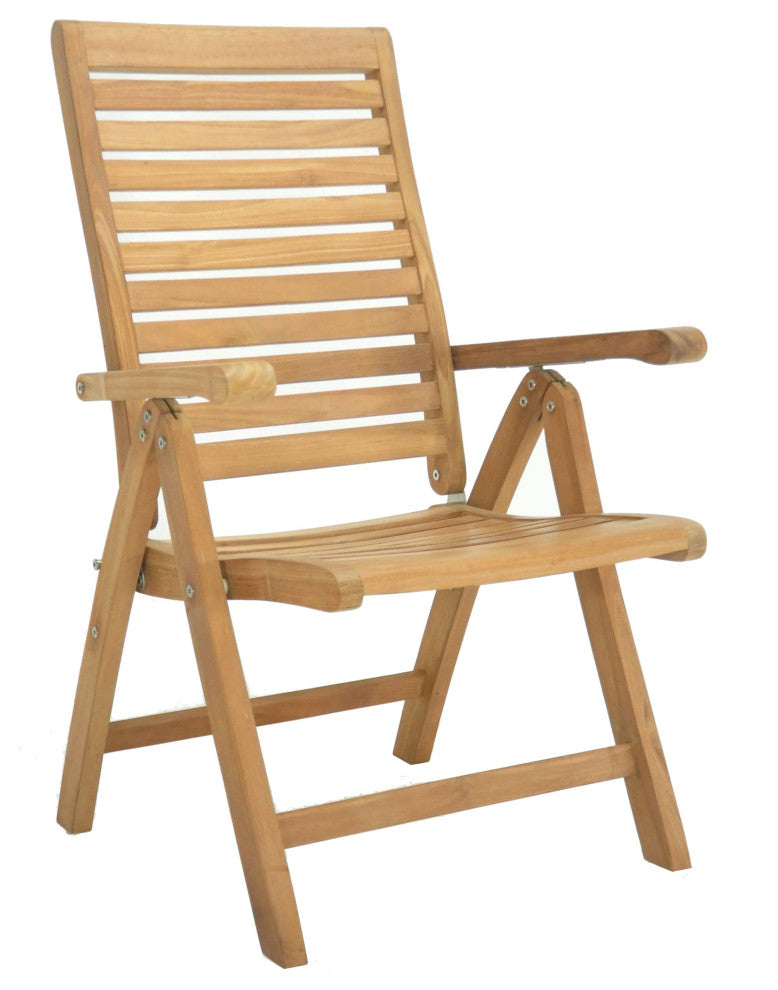 9-Piece Outdoor Teak Dining Set, 122" Rectangle Table, 8 Ashley Arm Chairs