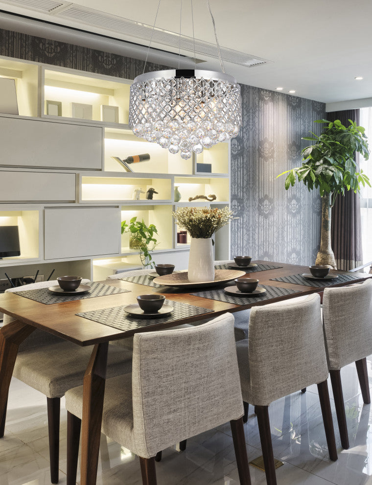 Toby 6-Light Pendant, Chrome