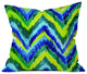 Deny Designs Cayenablanca Green Chevron Outdoor Throw Pillow