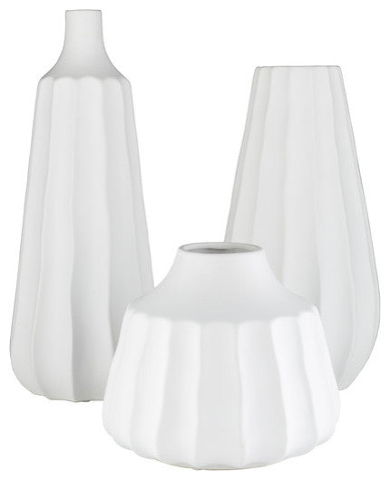 Santino Transitional Outdoor Safe Vases, 3-Piece Set