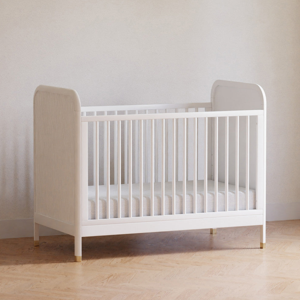 Brimsley Tambour 3-in-1 Convertible Crib, Warm White