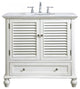 Elegant VF30536AW 36"Single Bathroom Vanity, Antique White