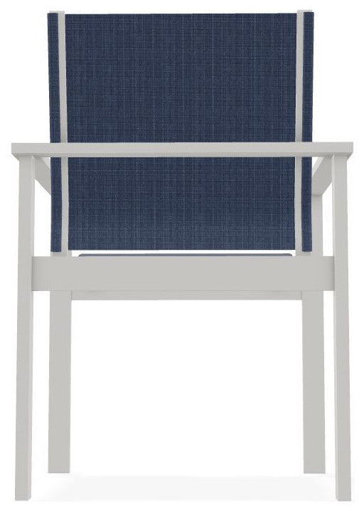 Tribeca Sling Outdoor Stackable Armchair, Mavi/Snow