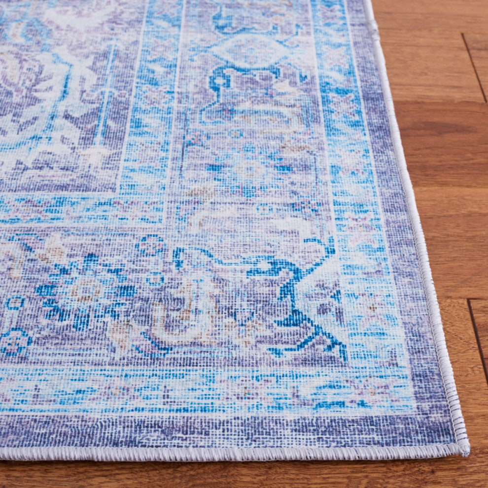 Safavieh Tucson TSN185 Rug Machine-Washable, Purple/Blue, 4'x6'