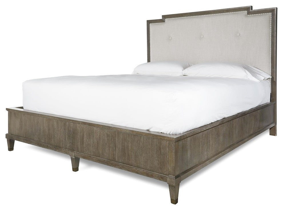 Playlist Upholstered Headboard King Panel Bed