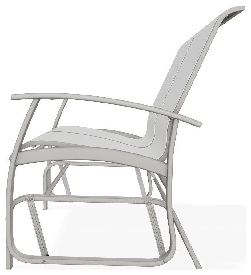 Belle Isle Sling 2-Seat Glider, White/Snow