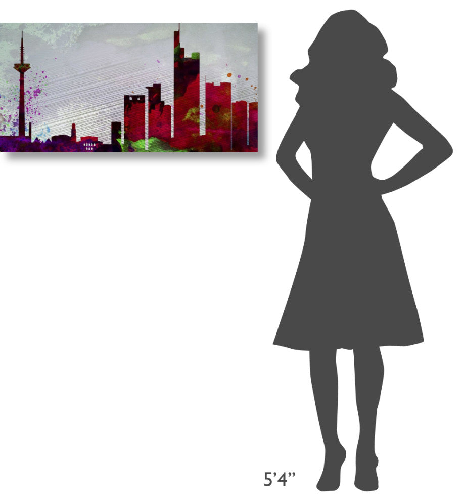 "Frankfurt City Skyline" Fine Art Print