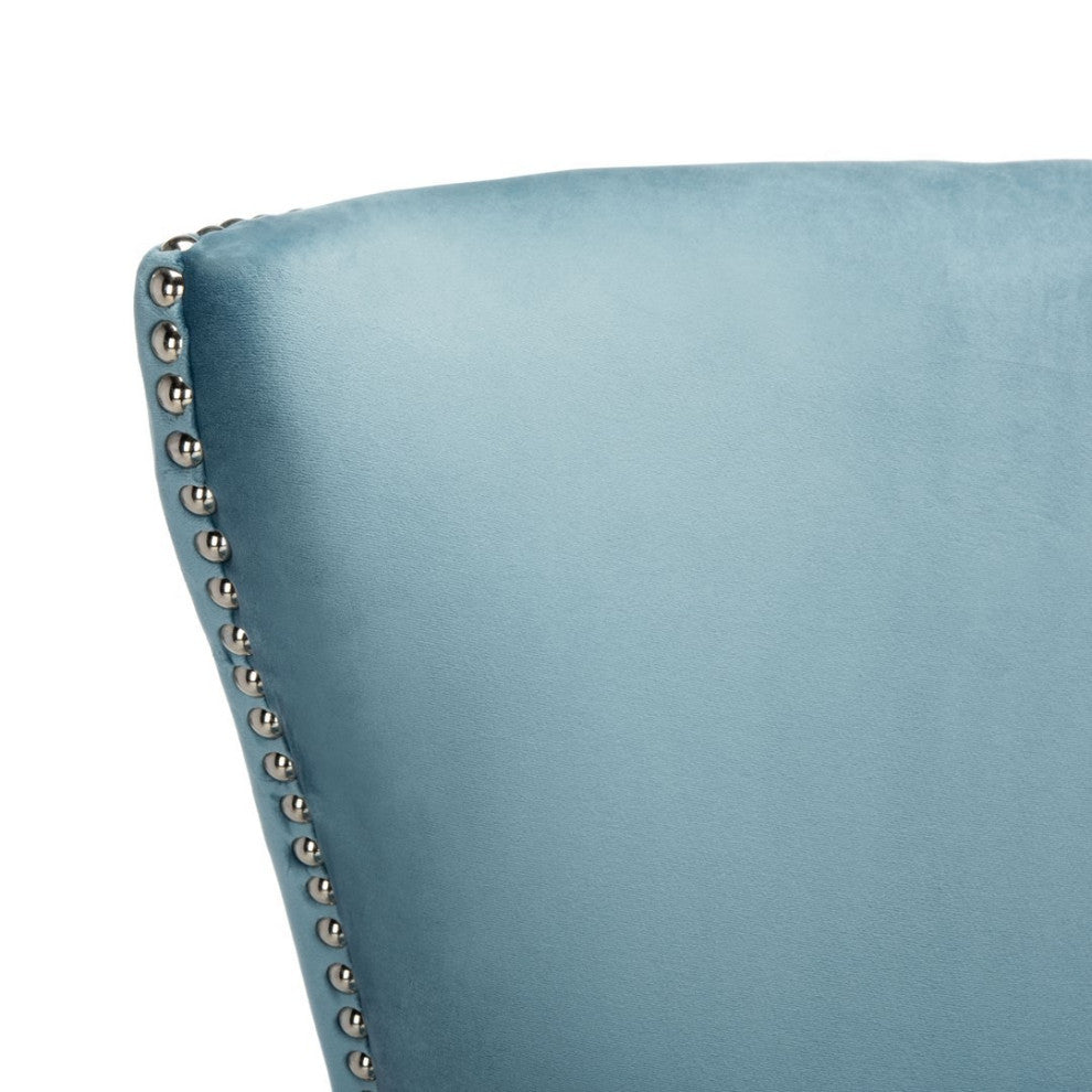 Safavieh Couture Geode Modern Wingback Chair, Light Blue