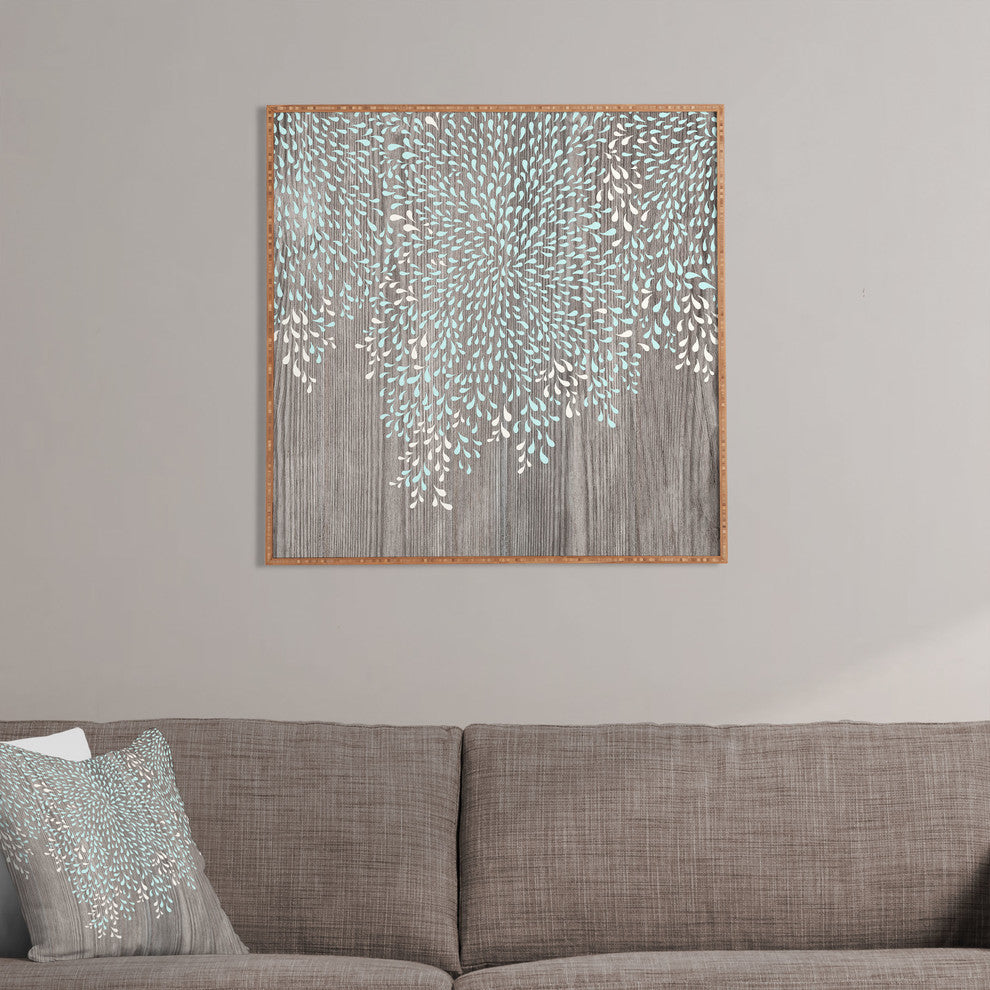 Deny Designs Iveta Abolina Coastal Raindrops Framed Wall Art
