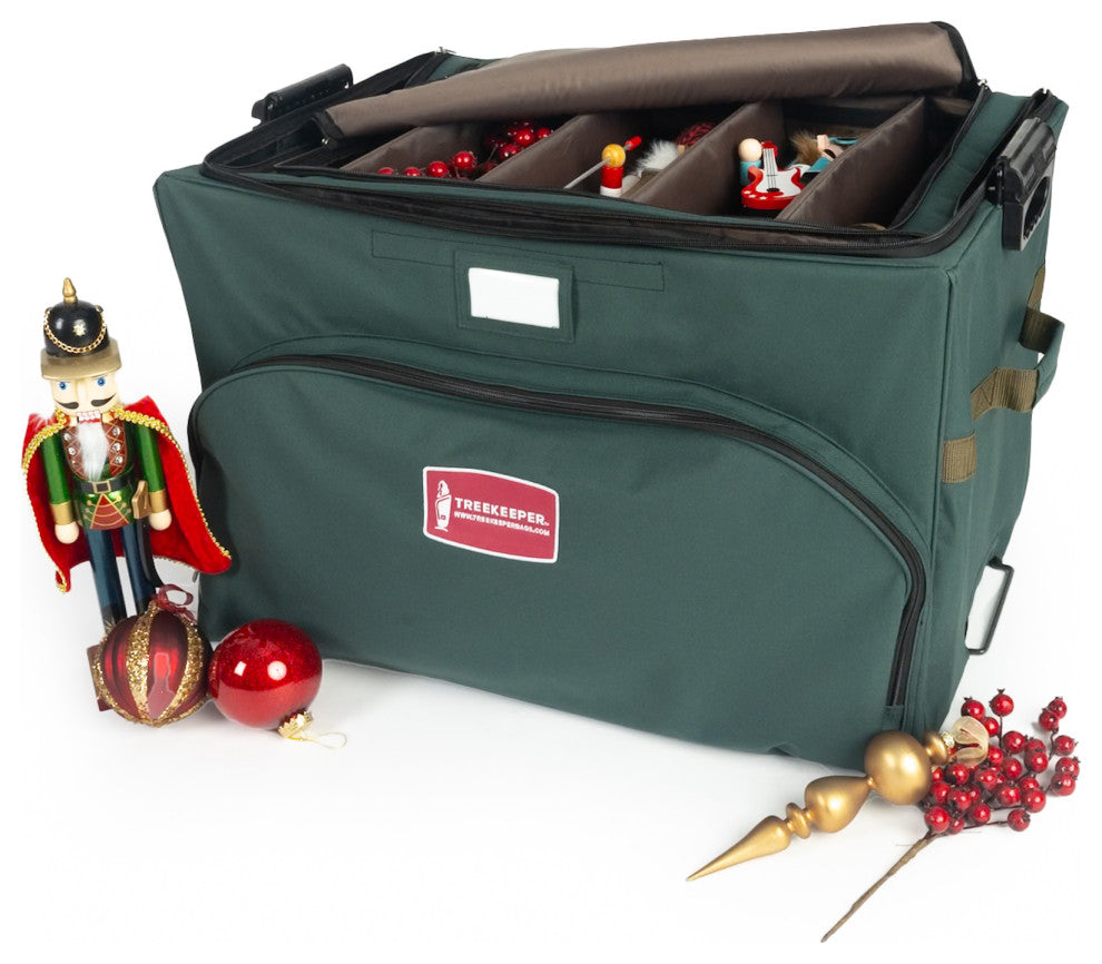 72 (4 in.) Christmas Ornament Storage Box w/ Top Pocket