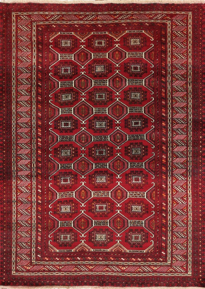 4'x6' Persian Wool on Wool Hand Knotted Area Rug, W2346