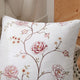 Spring Flower Embroidery 2 Piece Pillow Shell Set, Burgundy, 26" X 26"