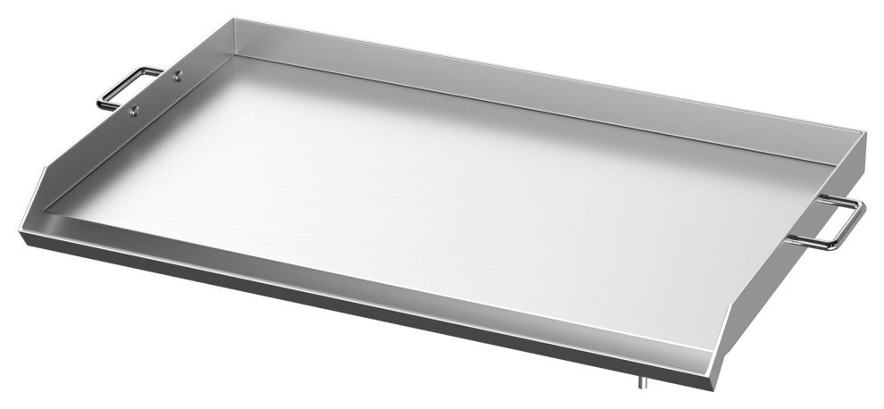 VEVOR 32" x 17" Stainless Steel Griddle Flat Top Grill Triple Griddle Cookware