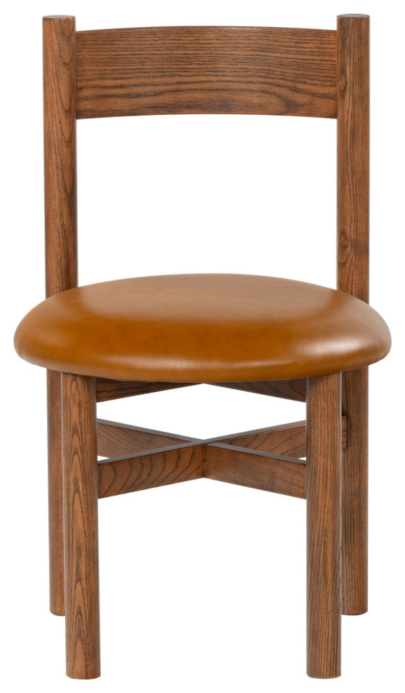Safavieh Couture Tayla Dining Chair, Walnut/Brown
