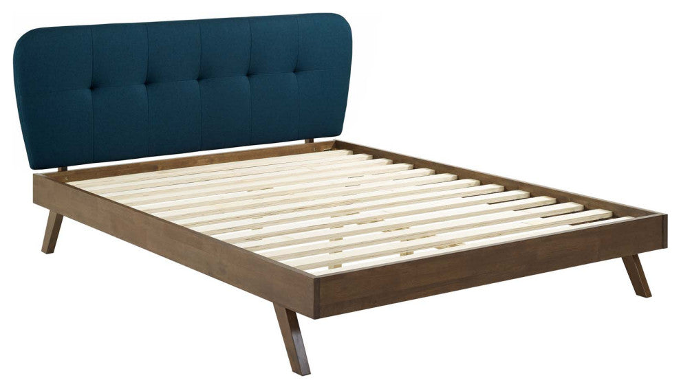 Gianna Queen Upholstered Polyester Fabric Platform Bed by Modway