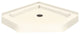 42"x42" Decor Solid Surface Shower Base, Moonlight