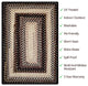 Homespice Decor Black Mist Indoor/Outdoor Braided Rug 20"x30" Rectangular