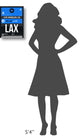 "LAX Los Angeles Luggage Tag 3" Fine Art Print