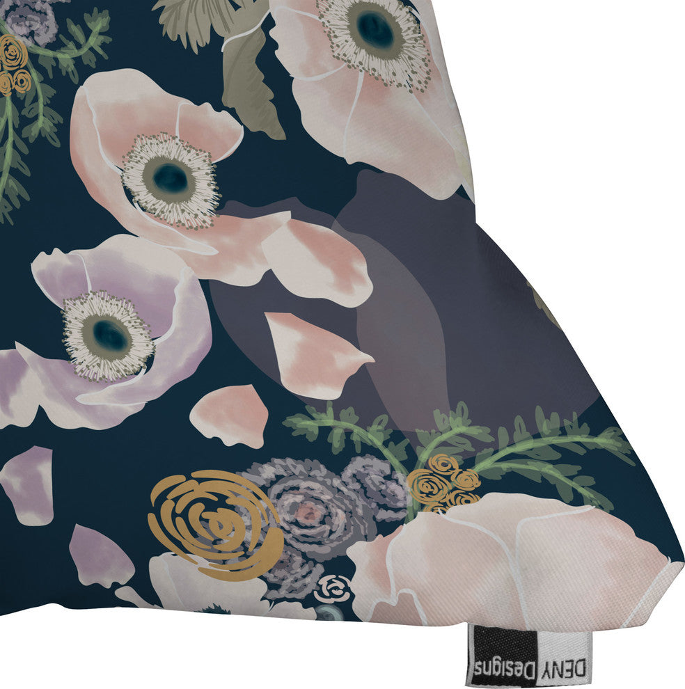 Khristian A Howell Une Femme In Blue Throw Pillow