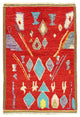 Fine Hand Knotted Moroccan Rug 3'4"x5'