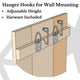 Handcrafted Headboard, Hanger Style, Summer Mix, King