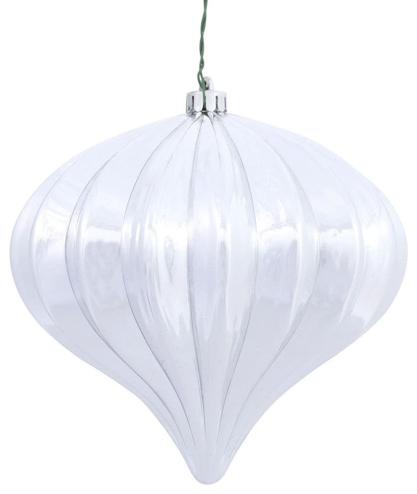 5.7" Silver Shiny Onion Uv Drilled 3/Bag