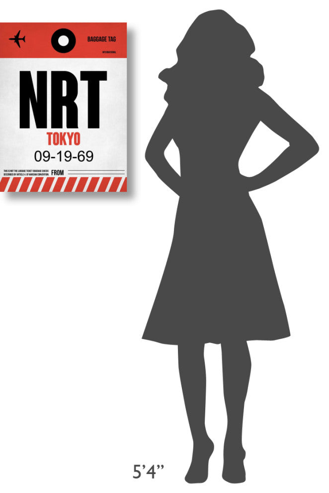 "NRT Tokyo Luggage Tag 1" Fine Art Print