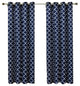 Meridian Room Darkening Grommet Panels, 2PC, Navy, 104"x84"