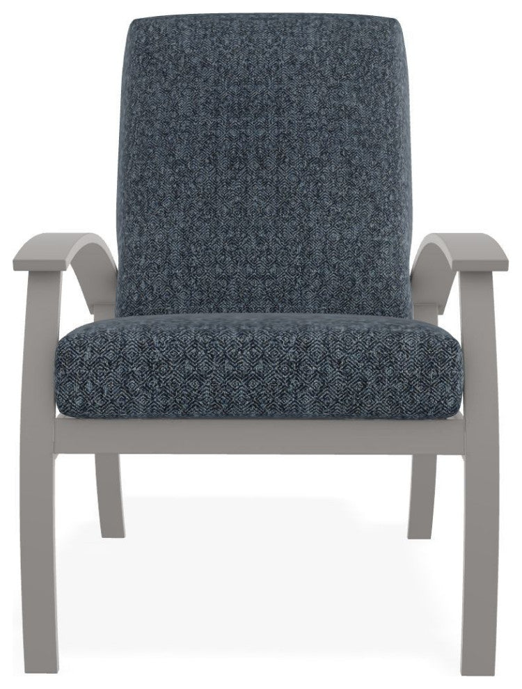 Belle Isle Cushion Deep Seating Outdoor Armchair, Restore Indigo/Warm Gray
