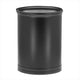 Kraftware Stitched Black Oval Wastebasket