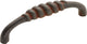 Manchester Vibra Cabinet Pull, Rustic Iron Finish