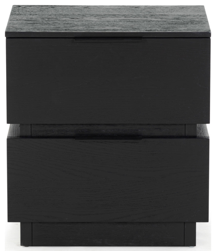 Safavieh Couture Titus 2 Drawer Nightstand, Black