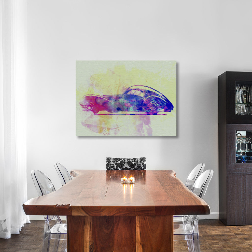 "Bugatti Atlantic Watercolor 3" Fine Art Print