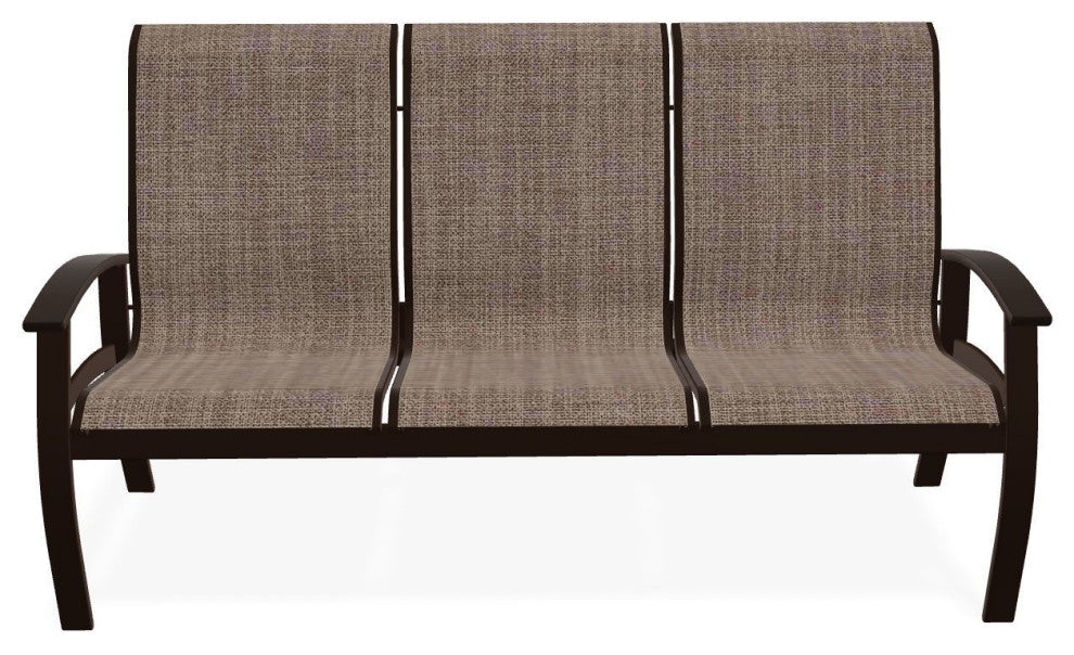Belle Isle Sling 3-Seat Outdoor Sofa, Augustine Fennel/Kona