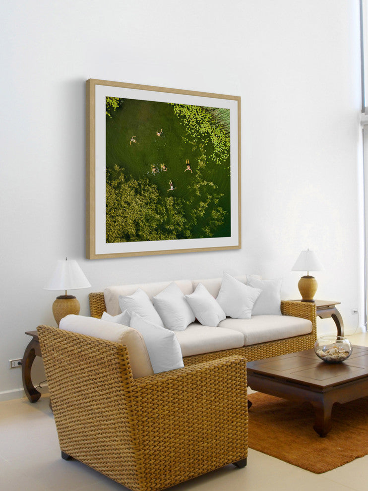 "Lake Fun" Framed Print by Karolis Janulis