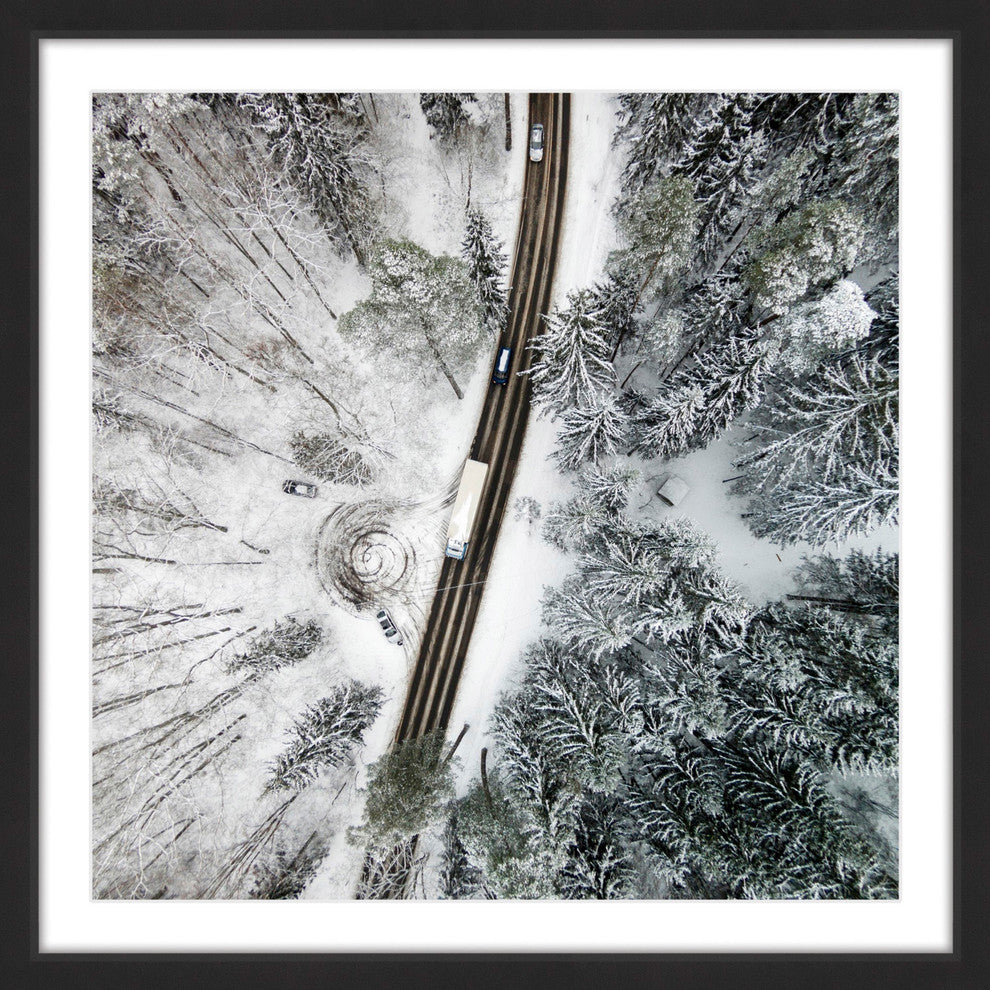 "White Terrain" Framed Print by Karolis Janulis