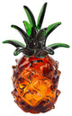 9" Orange Murano Glass Pineapple Statue Tabletop Sculpture