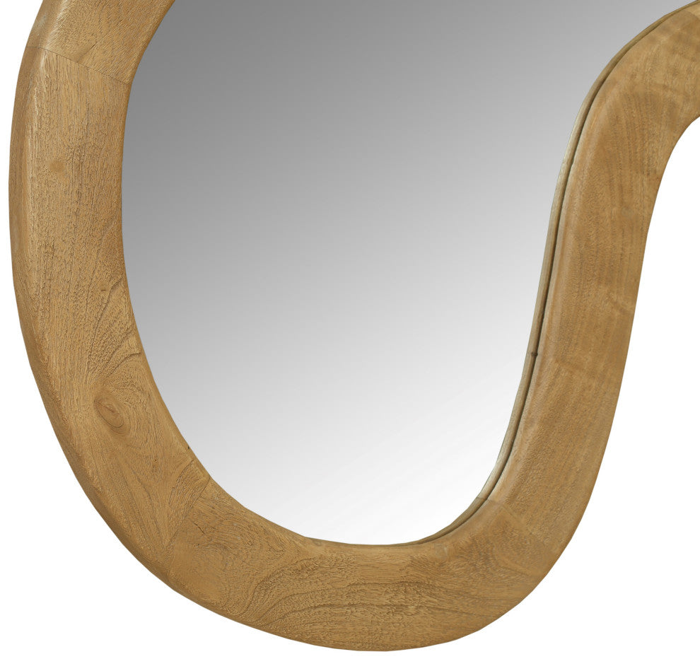 Oblique Mirror, Oak, 28" X 38"