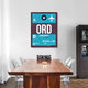 "ORD Chicago Luggage Tag 1" Fine Art Print