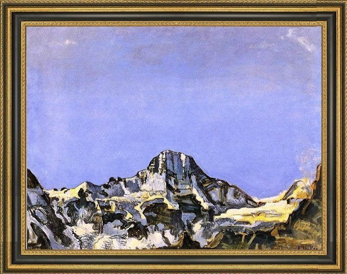 Ferdinand Hodler the Breithorn Framed Premium Canvas Print, 21"x28"
