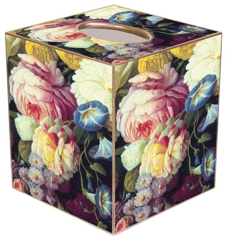 TB338-Peony Floral Design Tissue Box Cover