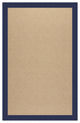 Zoe-Cane Wicker Machine Tufted Rectangle Rug, Navy, 3'x5'