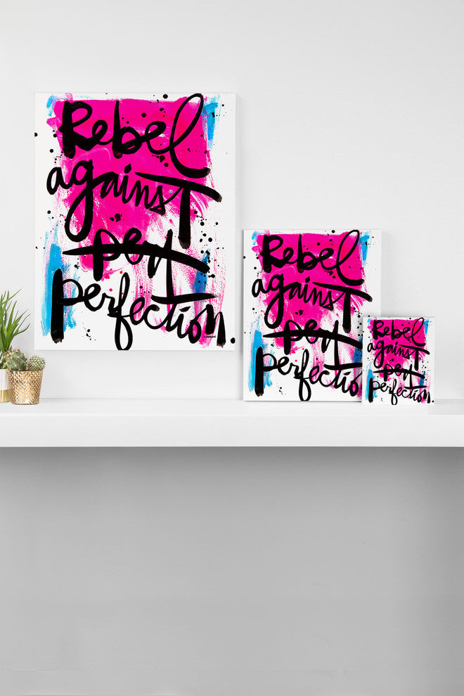 Deny Designs Kal Barteski Rebel Against Perfection Art Canvas
