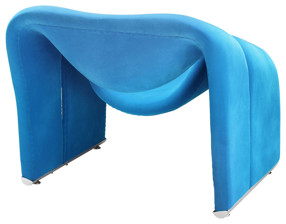 Modern Contemporary Living Room Lounge Chair Blue