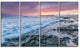 "Sunset On Cape Trafalgar Beach" Seashore Canvas Wall Art, 4 Panels, 48"x28"