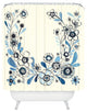 Deny Designs Cori Dantini Modern Delft Floral Shower Curtain