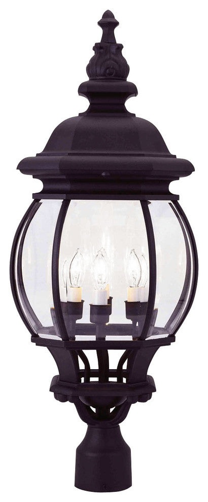 Livex Lighting 4 Light Black Outdoor Post Lantern - 7703-04